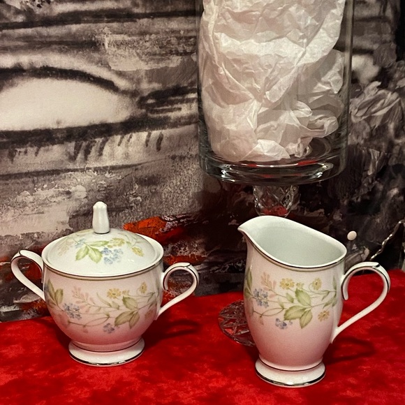 Vintage Noritake Essence Creamer and Sugar Set - Picture 7 of 8